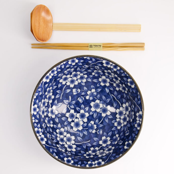 Tokyo Design Studio - Tokyo Blue - Sakura - Ramenkom - Geschenkset - 3 stuks - 1300 ml - Afbeelding 5