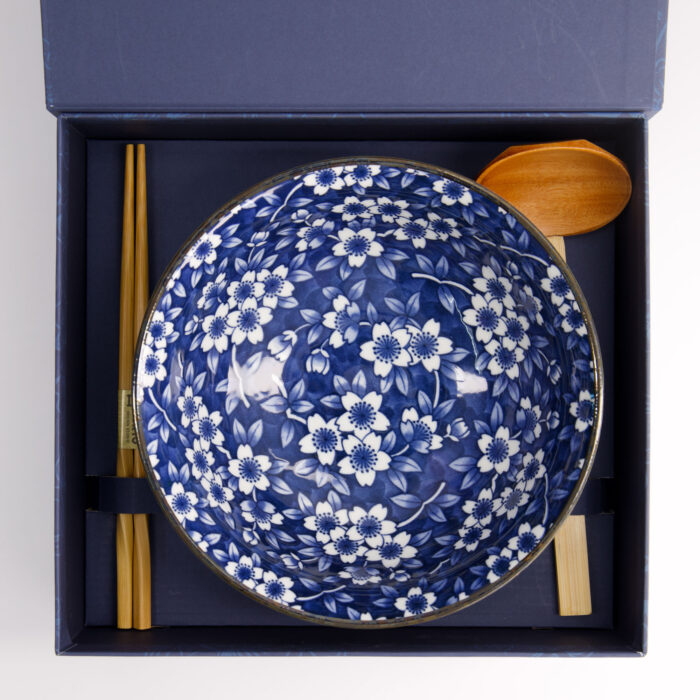 Tokyo Design Studio - Tokyo Blue - Sakura - Ramenkom - Geschenkset - 3 stuks - 1300 ml - Afbeelding 4