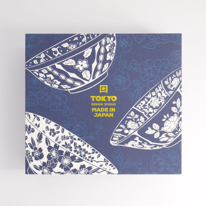Tokyo Design Studio - Tokyo Blue - Sakura - Ramenkom - Geschenkset - 3 stuks - 1300 ml - Afbeelding 3