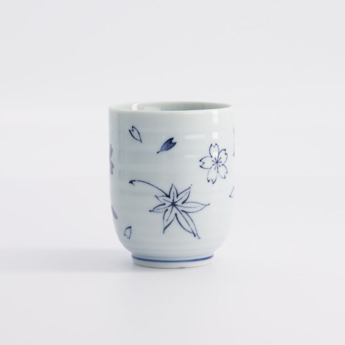 Tokyo Design Studio - Theekop - Blauw/Wit - 6,5x7,5 cm - 160 ml - Afbeelding 2