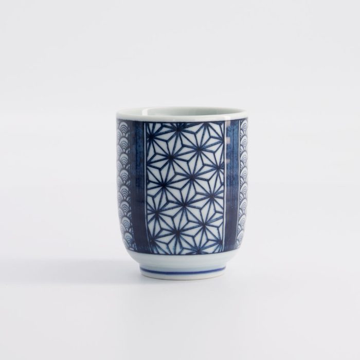 Tokyo Design Studio - Theekop - Blauw/Wit - 6,5x7,5 cm - 160 ml - Afbeelding 2