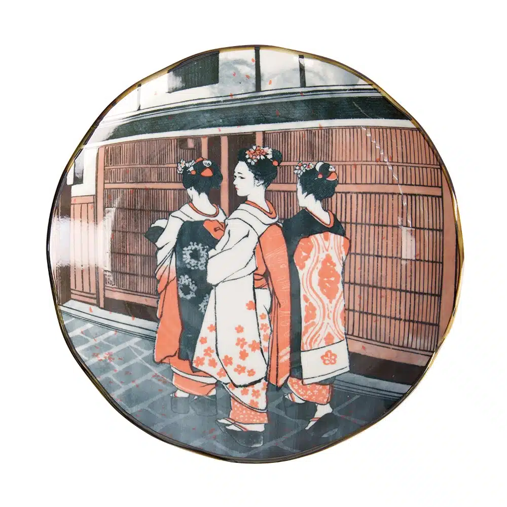 Dinerbord Geisha Motief - Tokyo Design Studio Asakusa - 25x3cm - Afbeelding 2