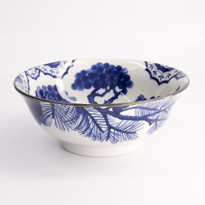 Tokyo Design Studio - Wa Mixed Bowl - Pine - 20,5x8cm - Blauw/Wit