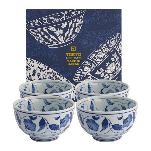 Tokyo Design Studio - Mixed Bowls - Kommen Set - Set Van 4 Stuks - 13.2x7.2cm - 500ml