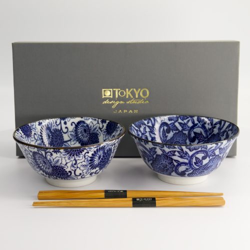 Tokyo Design Studio - Mixed Bowls - 2 Stuks - Bowl - Geschenkset - 14.8x6.8cm - 550ml