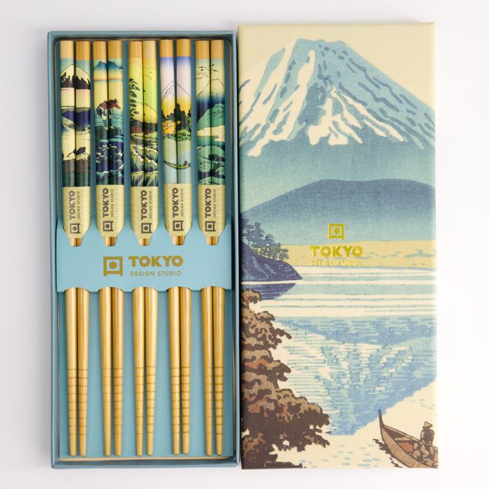 Tokyo Design Studio - Chopsticks Set - Eetstokjes - 5 paar - Fuji - Afbeelding 2