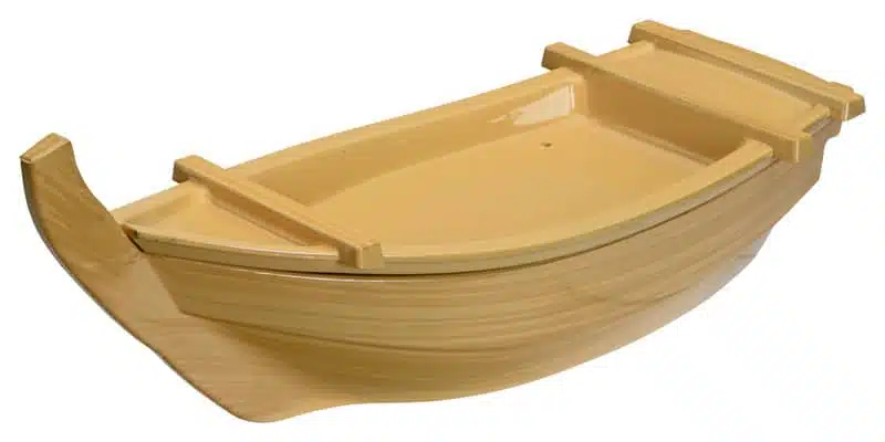 Bamboe Sushi Boot - Tokyo Design Studio - Gouden Afwerking - 35x13x7.5cm