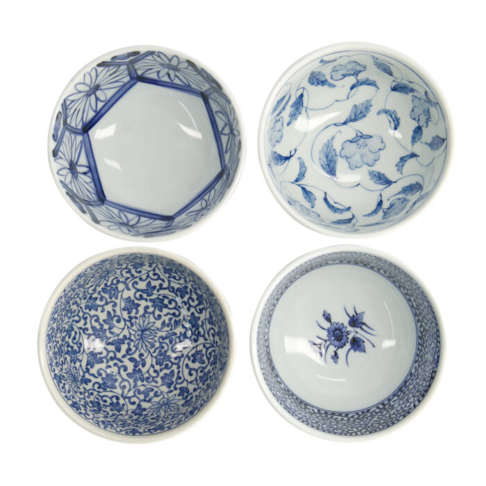 Tokyo Design Studio – Mixed Bowl - Set van 4 stuks - Geschenk set - 13.2x7.2cm - 500ml - Afbeelding 2