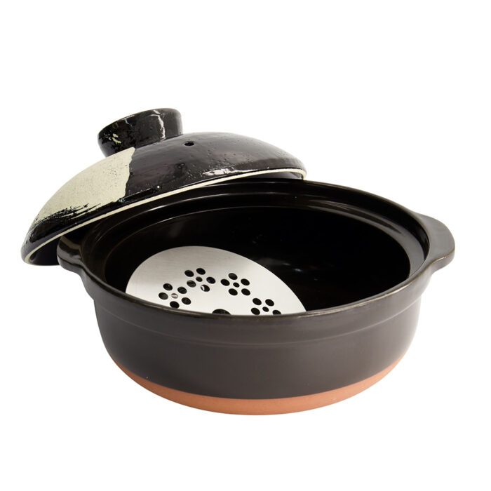 Japanse ovenschaal Tokyo Design Studio Donabe - 24cm - Zwart - Afbeelding 3