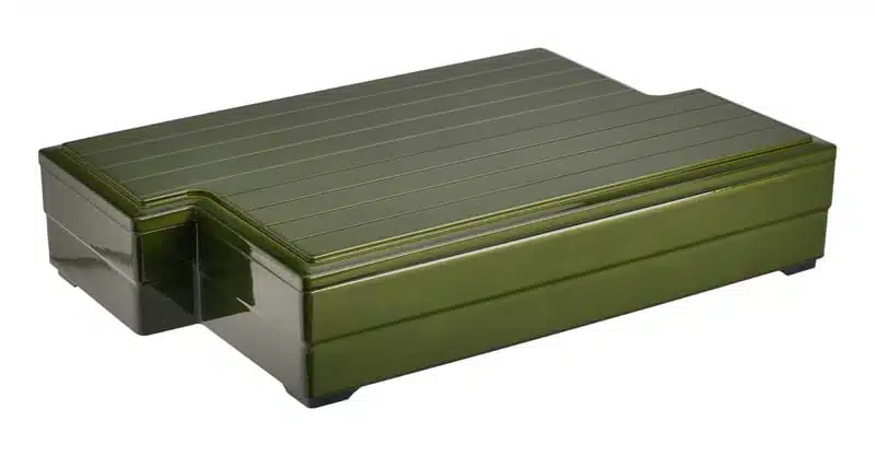 Lacqueware Bento Box - Groen Zwart/Rood - 37.2x22.5x6.5cm - Afbeelding 3