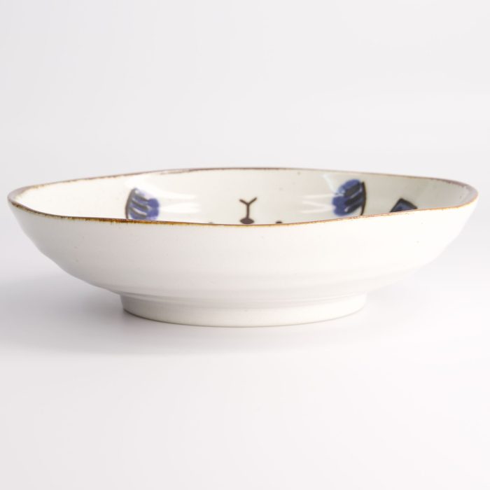 Tokyo Design Studio - Kawaii - Kat Nako - Bord - Blauw - 21x5.2cm - Afbeelding 3