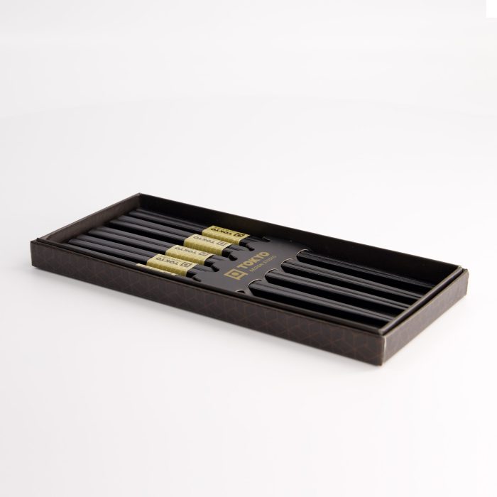 Tokyo Design Studio - Eetstokjes - Cadeauset/5 - Vierkant - Zwart - Afbeelding 5