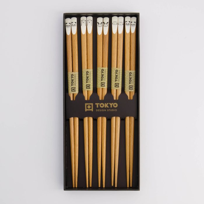Tokyo Design Studio - Chopstick - Giftset/5 - Mix Animals - Afbeelding 4