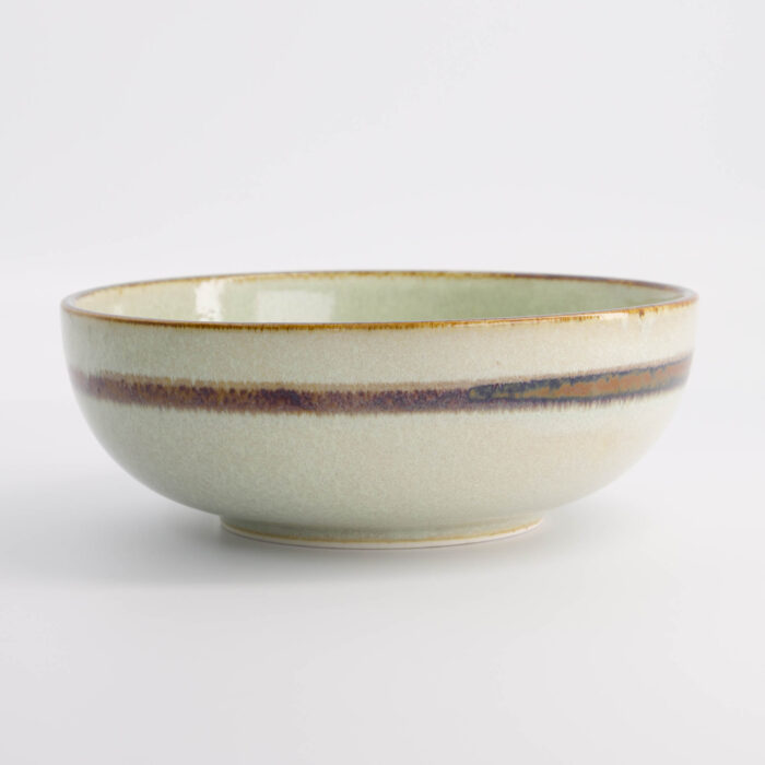 Keramische kom 1200ml - Tokyo Design Studio - Tayo - Beige - 19,7x7cm - Afbeelding 3