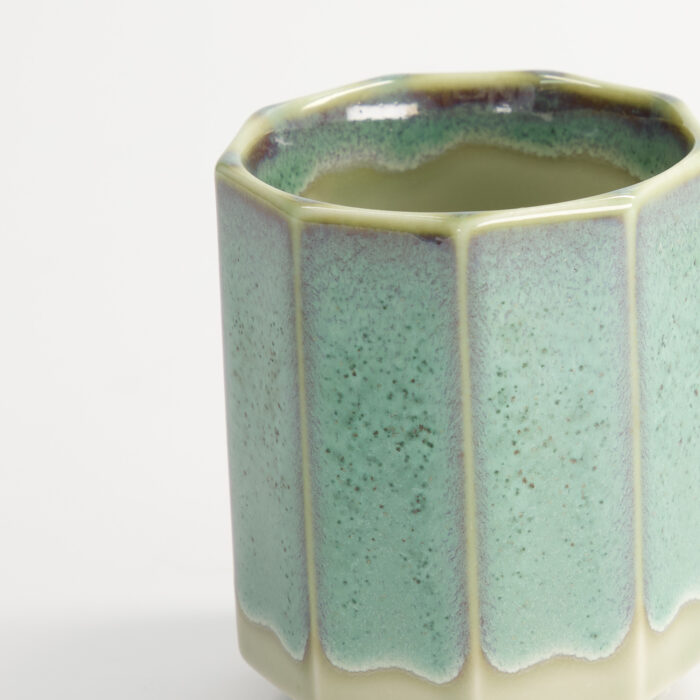 Craft Teacup - Tokyo Design Studio - Wit/Aqua Glazuur - 150ml - 6,5x8cm - Afbeelding 4