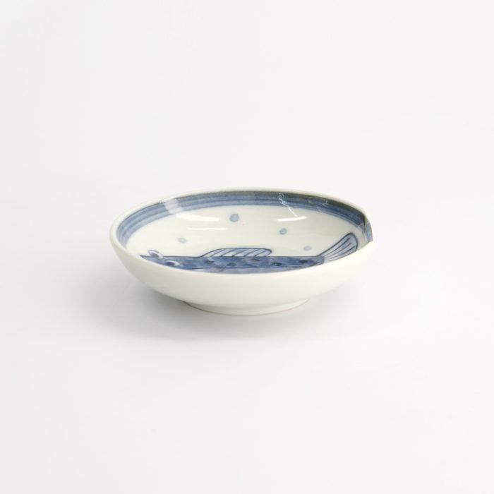 Tokyo Design Studio Mini Bord met Eetstokjeshouder - 9,4x2,3cm Puffervis - Afbeelding 5