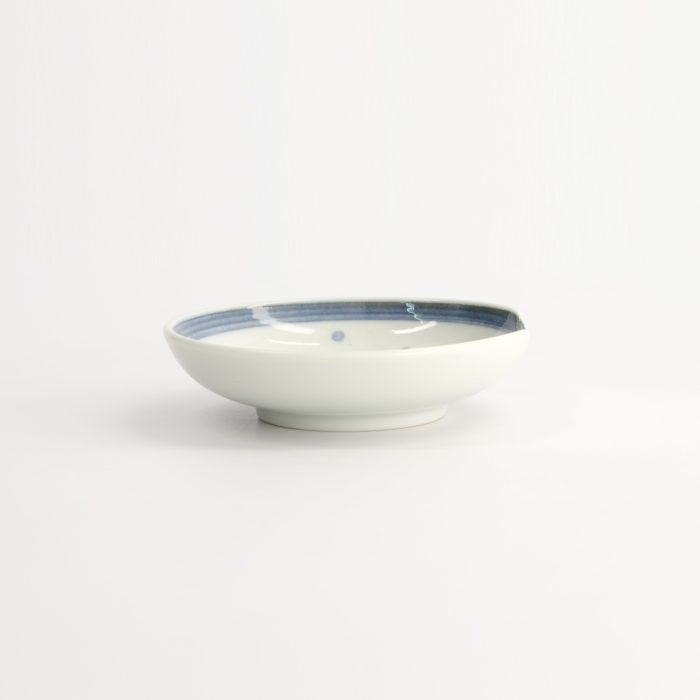 Tokyo Design Studio Mini Bord met Eetstokjeshouder - 9,4x2,3cm Puffervis - Afbeelding 3