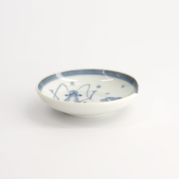 Tokyo Design Studio Mini Bord met Eetstokjeshouder - 9.4x2.3cm - Garnaal - Afbeelding 5
