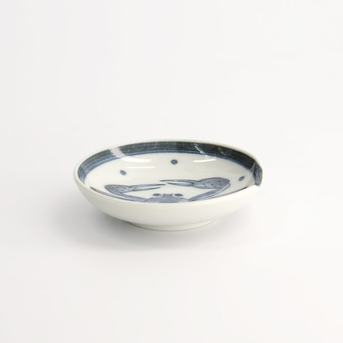 Tokyo Design Studio Mini Bord met Eetstokjeshouder - 9.4x2.3cm Krab - Afbeelding 4