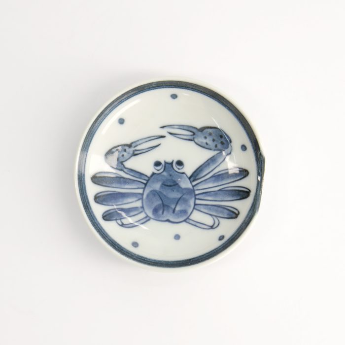 Tokyo Design Studio Mini Bord met Eetstokjeshouder - 9.4x2.3cm Krab