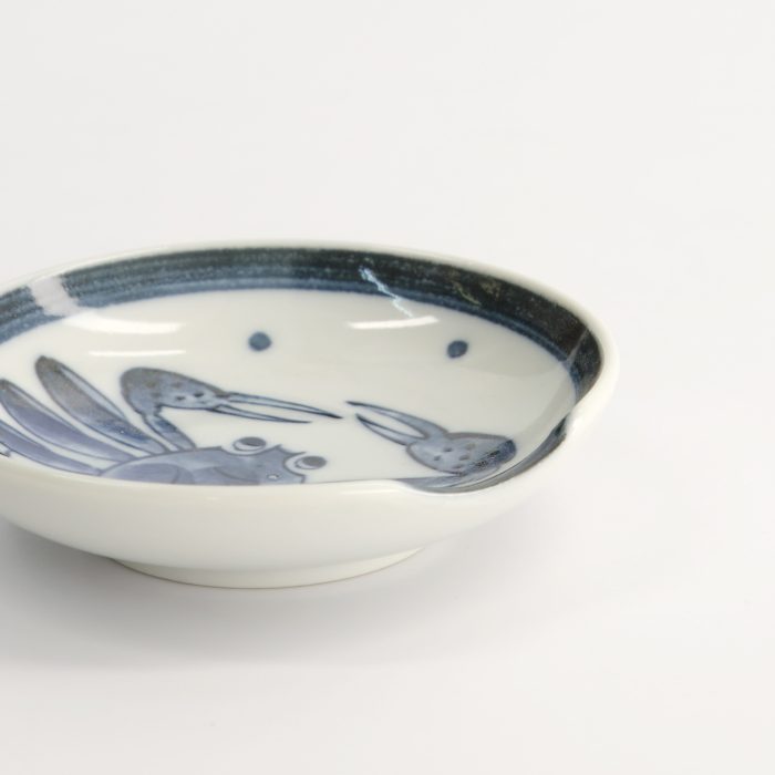 Tokyo Design Studio Mini Bord met Eetstokjeshouder - 9.4x2.3cm Krab - Afbeelding 2