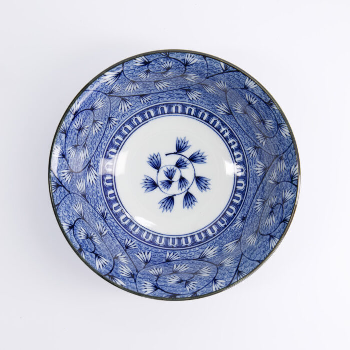 Tokyo Design Studio - Mixed Bowls - Ramen - Hana - Blauw - 20.8x8cm - 1200ml - Tsuta Karakusa - Afbeelding 2