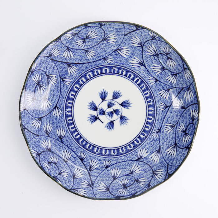Japans rond bord - Tokyo Design Studio - Hana Blue - 25,5x3,5cm - Afbeelding 2