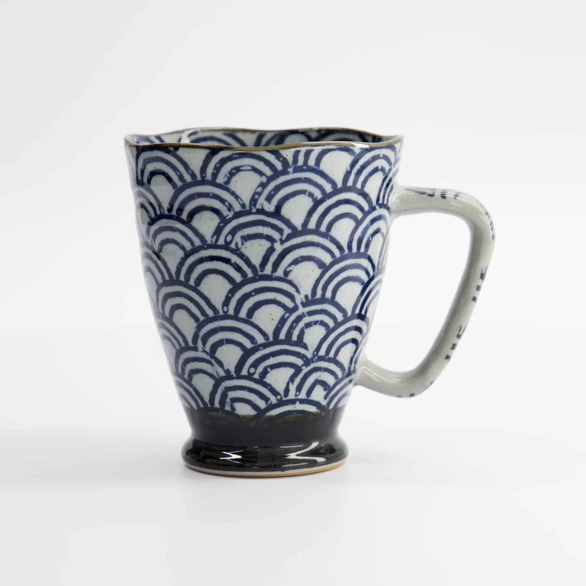 Keramieken golven mok - Tokyo Design Studio - 400ml - 9x11cm - Afbeelding 2