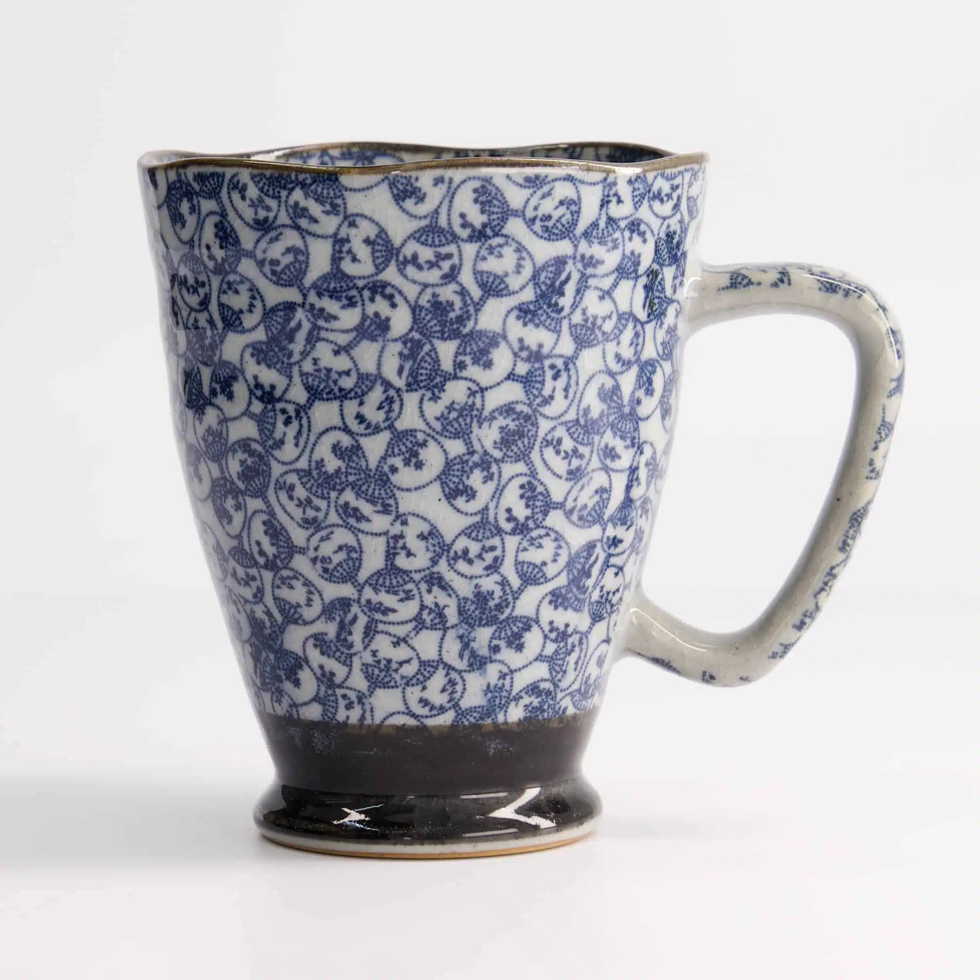 Blauwgrijze keramische mok 400ml - Tokyo Design Studio - 9x11cm - Afbeelding 2