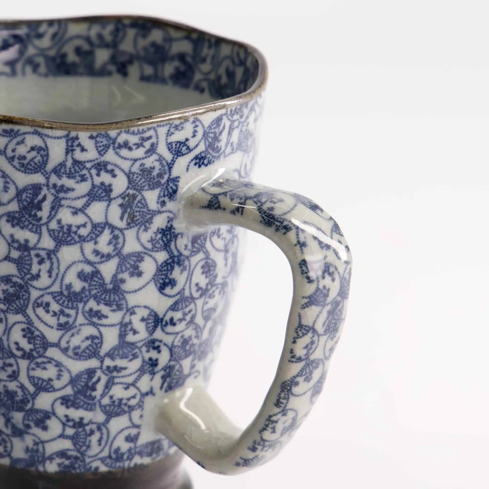 Blauwgrijze keramische mok 400ml - Tokyo Design Studio - 9x11cm - Afbeelding 4