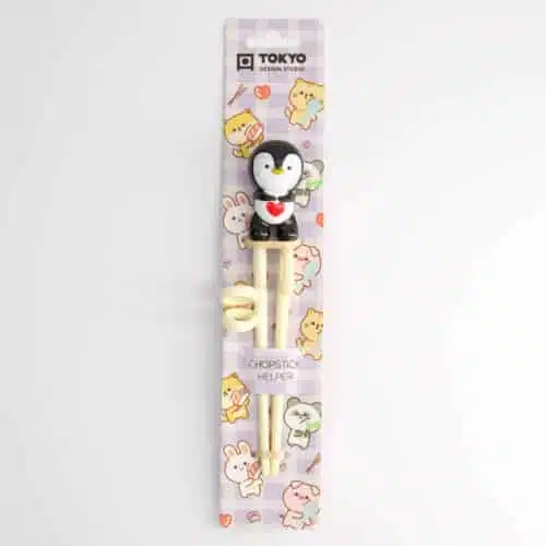 Tokyo Design Studio - Kinder Eetstokjes - Pinguïn - 18cm