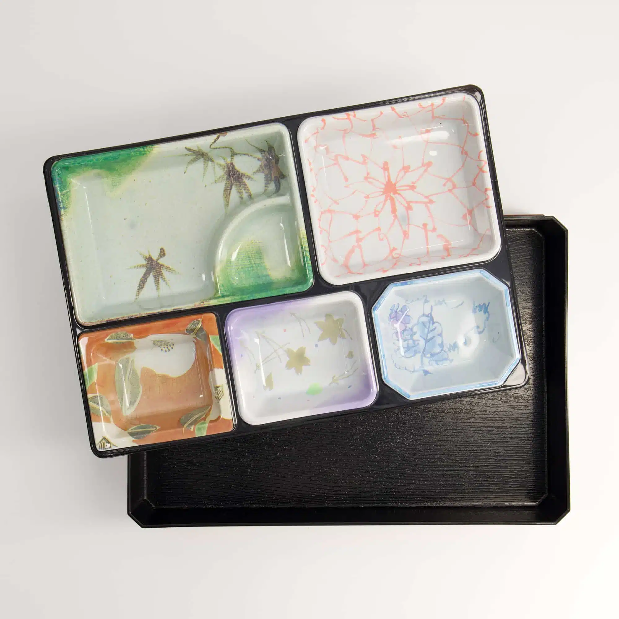 Bento Box - Tokyo Design Studio - Matsukado Zwart - 30.7x21.5x6.5cm - Afbeelding 4