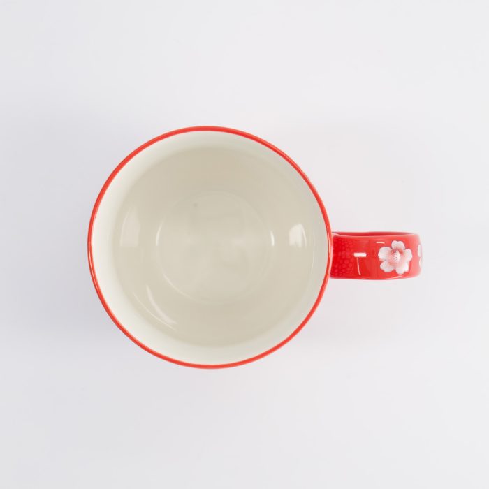 Tokyo Design Studio - Kawaii - Bloem - Mok - W/Cadeauverpakking - Rood - 8,5x10,2 cm - 380 ml - Afbeelding 3