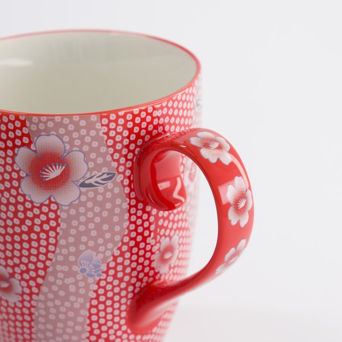 Tokyo Design Studio - Kawaii - Bloem - Mok - W/Cadeauverpakking - Rood - 8,5x10,2 cm - 380 ml - Afbeelding 5