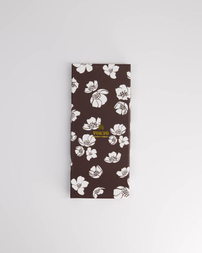 Tokyo Design Studio - Chopstick - Cadeauset/5 - Houten - Zwart - Witte Bloem - Afbeelding 3
