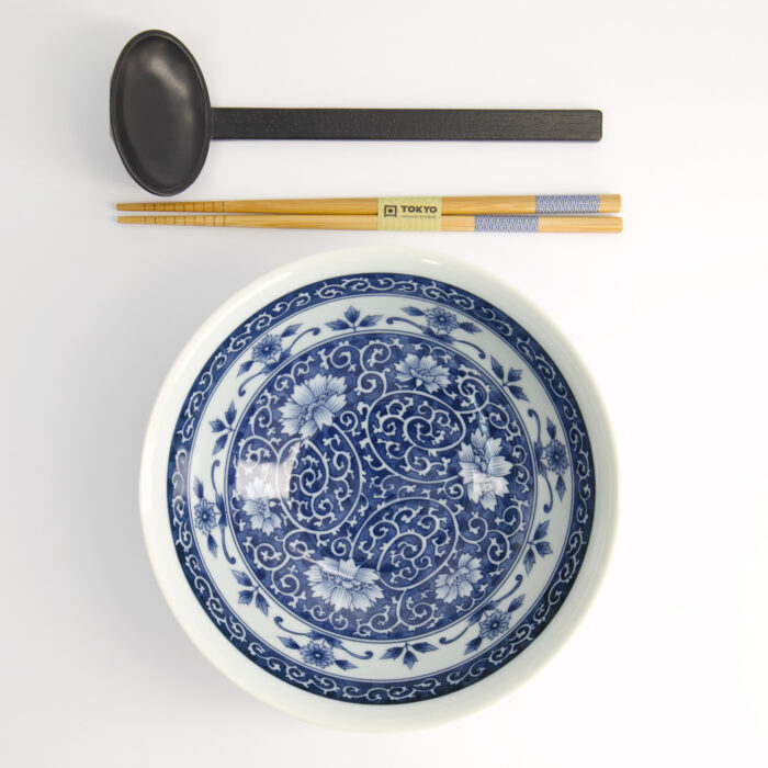 Tokyo Design Studio - Ramen Bowl - 3pcs - Cadeauset - Bloem - 19x7.5cm - 1100ml - Afbeelding 3