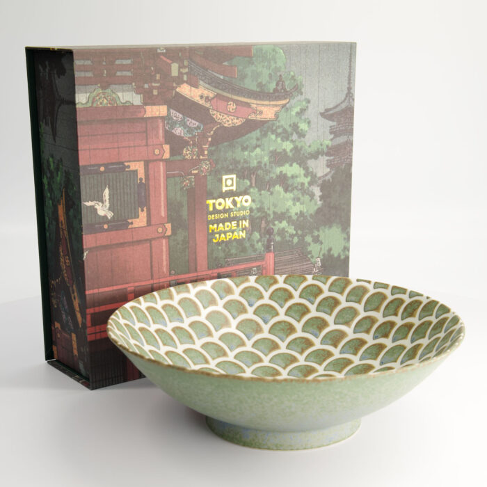 Ramenkom Vert Sauge Mermaid - Tokyo Design Studio - 1600 ml - 25,4x7,8 cm - Afbeelding 6