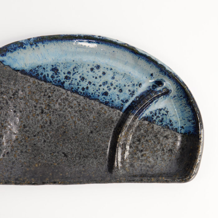 Tokyo Design Studio - Half Moon - Ontbijtbord - Zwart/Blauw - 22,5x13x2,3 cm - Afbeelding 4