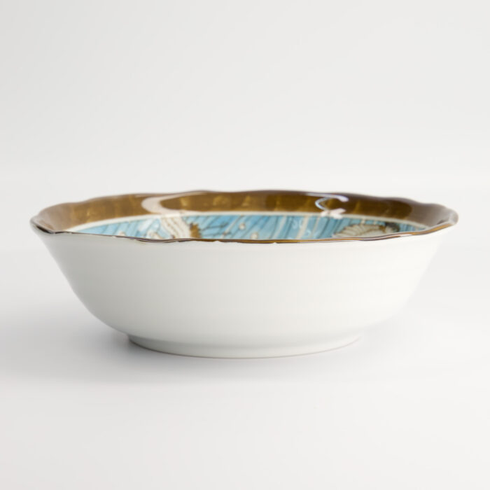 Japanse porseleinen kom - Tokyo Design Studio - Crane Light Blue - 1100ml - 21.6x6.5cm - Afbeelding 3