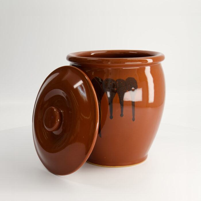 Bruine Tare Pot - 3600ml - 18x22.5cm - Afbeelding 3