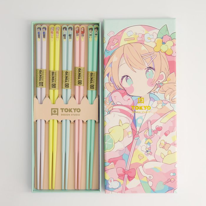 Tokyo Design Studio - Eetstokjes - Cadeauset / 5 paar - Anime - Afbeelding 2