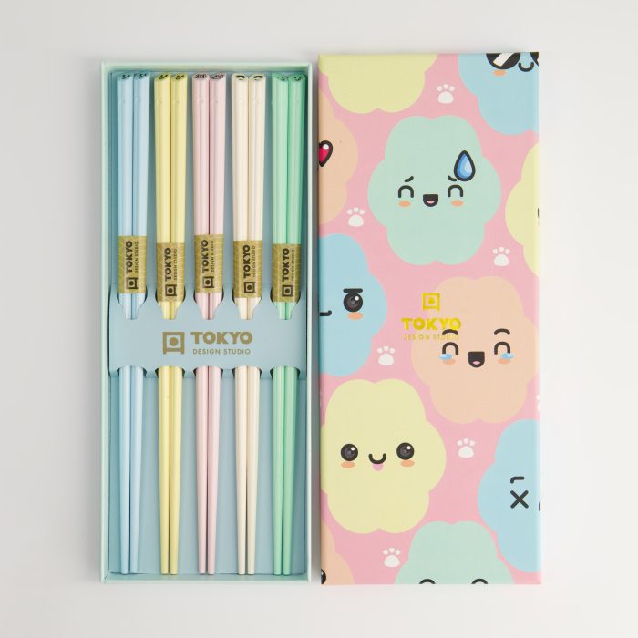 Tokyo Design Studio - Eetstokjes - Cadeauset/5 - Cloud Emoji - Afbeelding 3