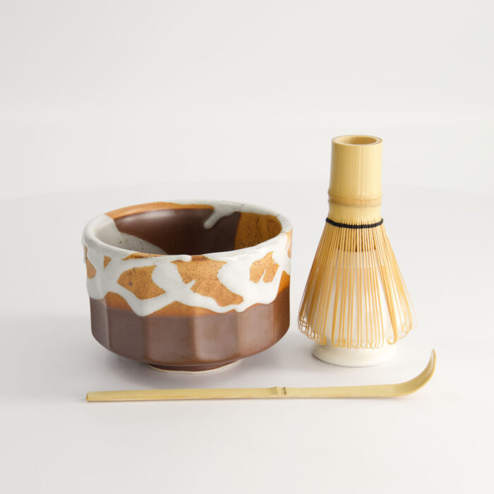 Matcha Cadeauset - Tokyo Design Studio - Kanegin Bruin - 4-delig - 11x8cm - Afbeelding 4