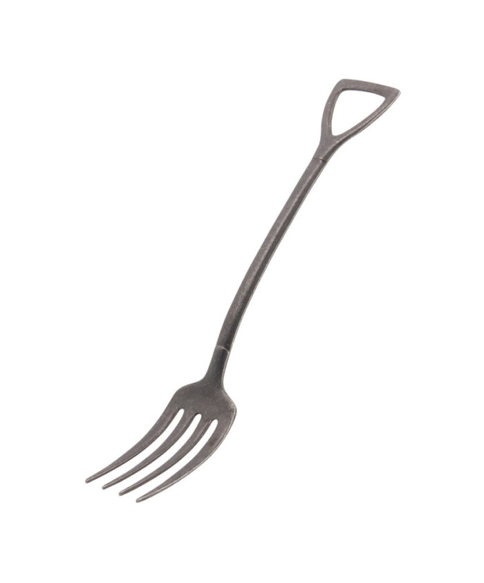 Vintage Zwarte Schepvork - 17,5 cm