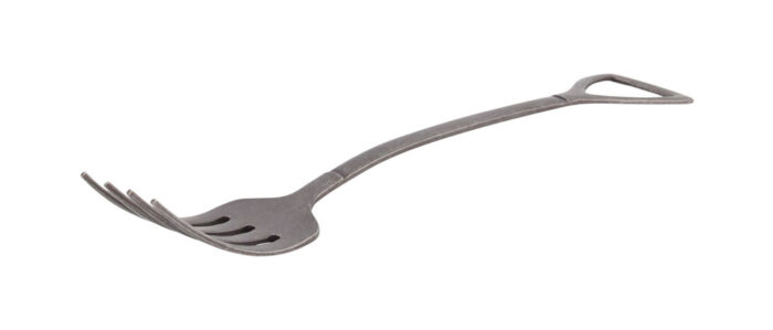 Vintage Zwarte Schepvork - 17,5 cm - Afbeelding 2