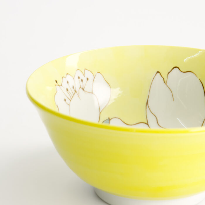 Japanse Gele Keramieken Kom - Tokyo Design Studio Sakura - 500ml - 15x7cm - Afbeelding 4