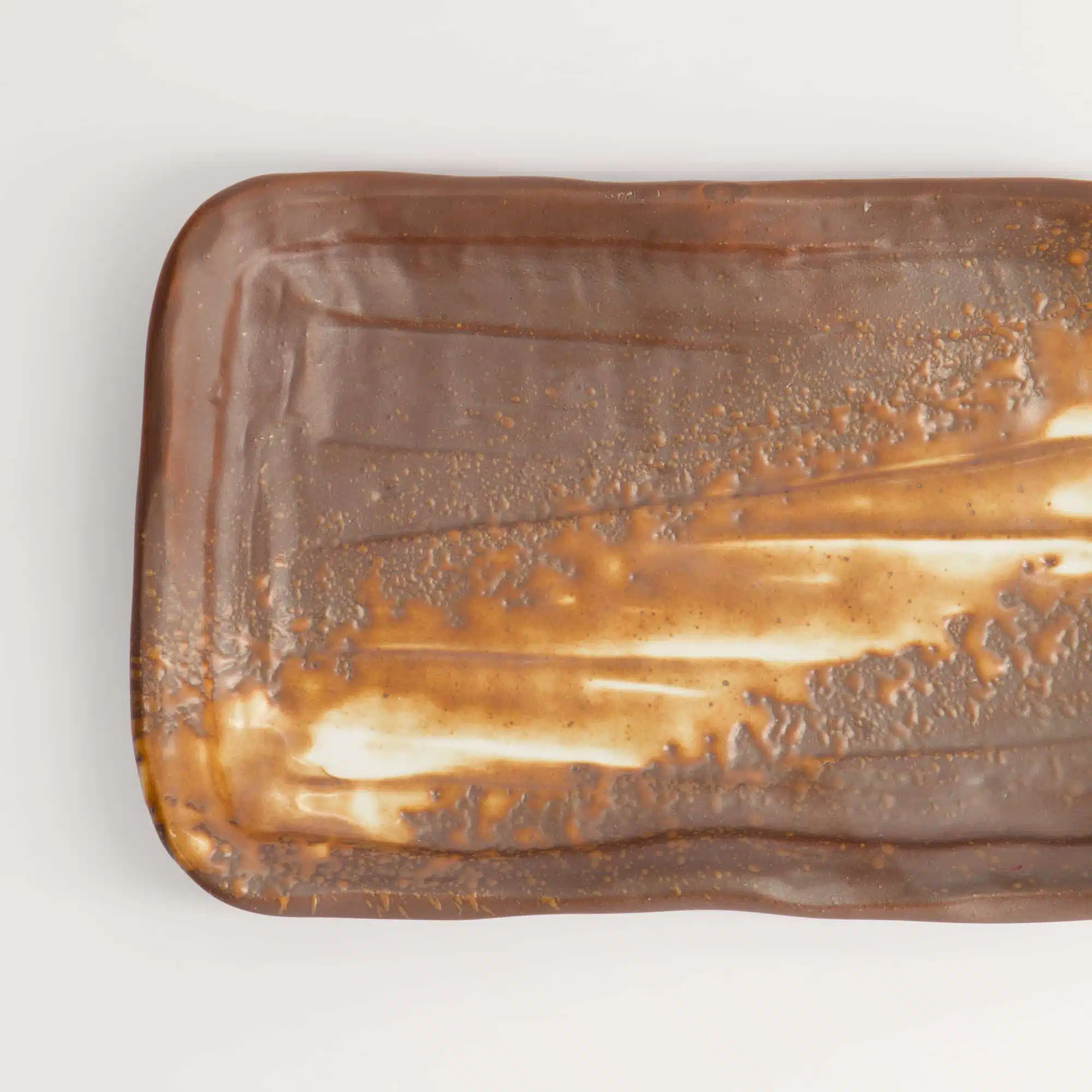 Rechthoekige Serveerschaal - Tokyo Design Studio - Bruin/Wit - 21x13x3cm - Afbeelding 4
