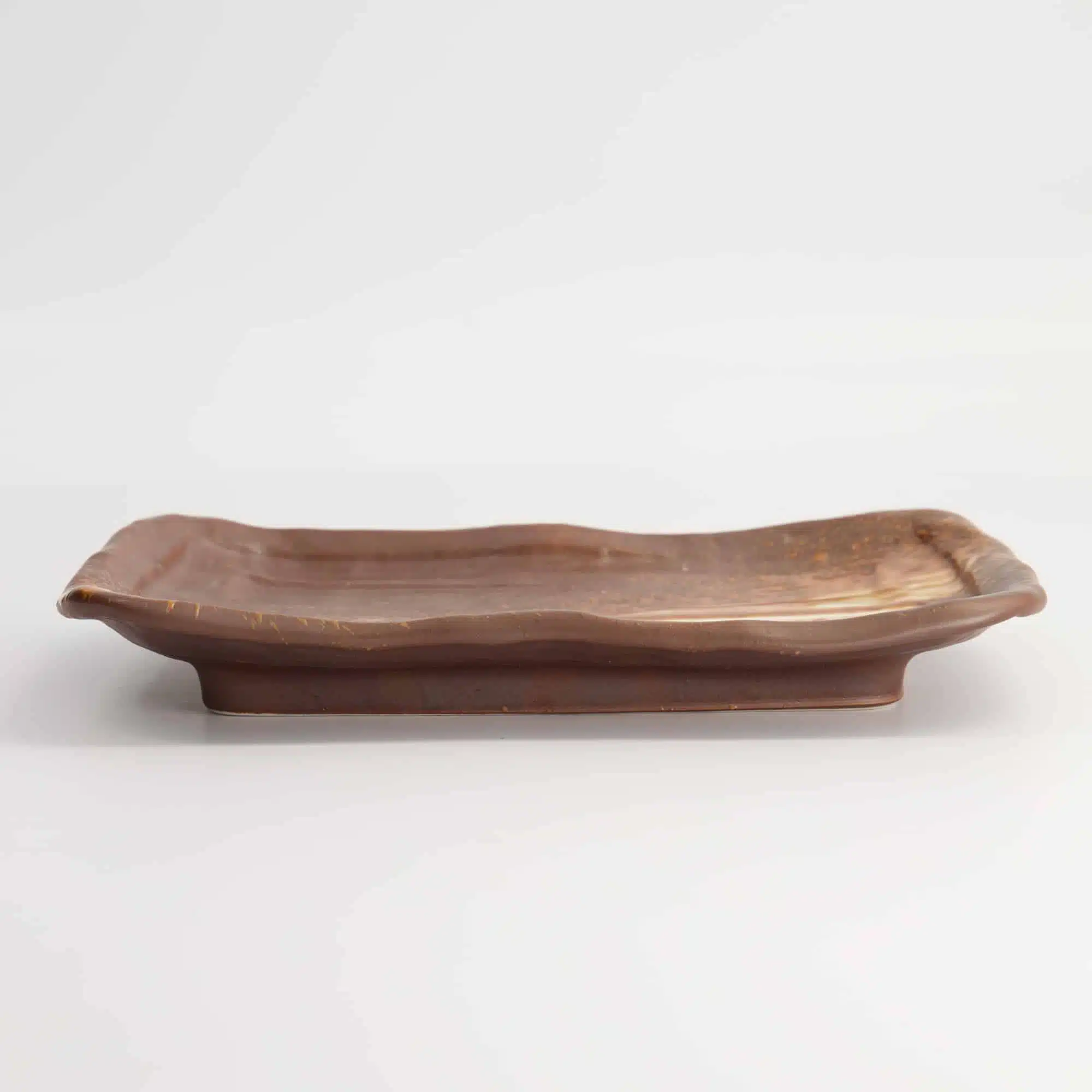 Rechthoekige Serveerschaal - Tokyo Design Studio - Bruin/Wit - 21x13x3cm - Afbeelding 5
