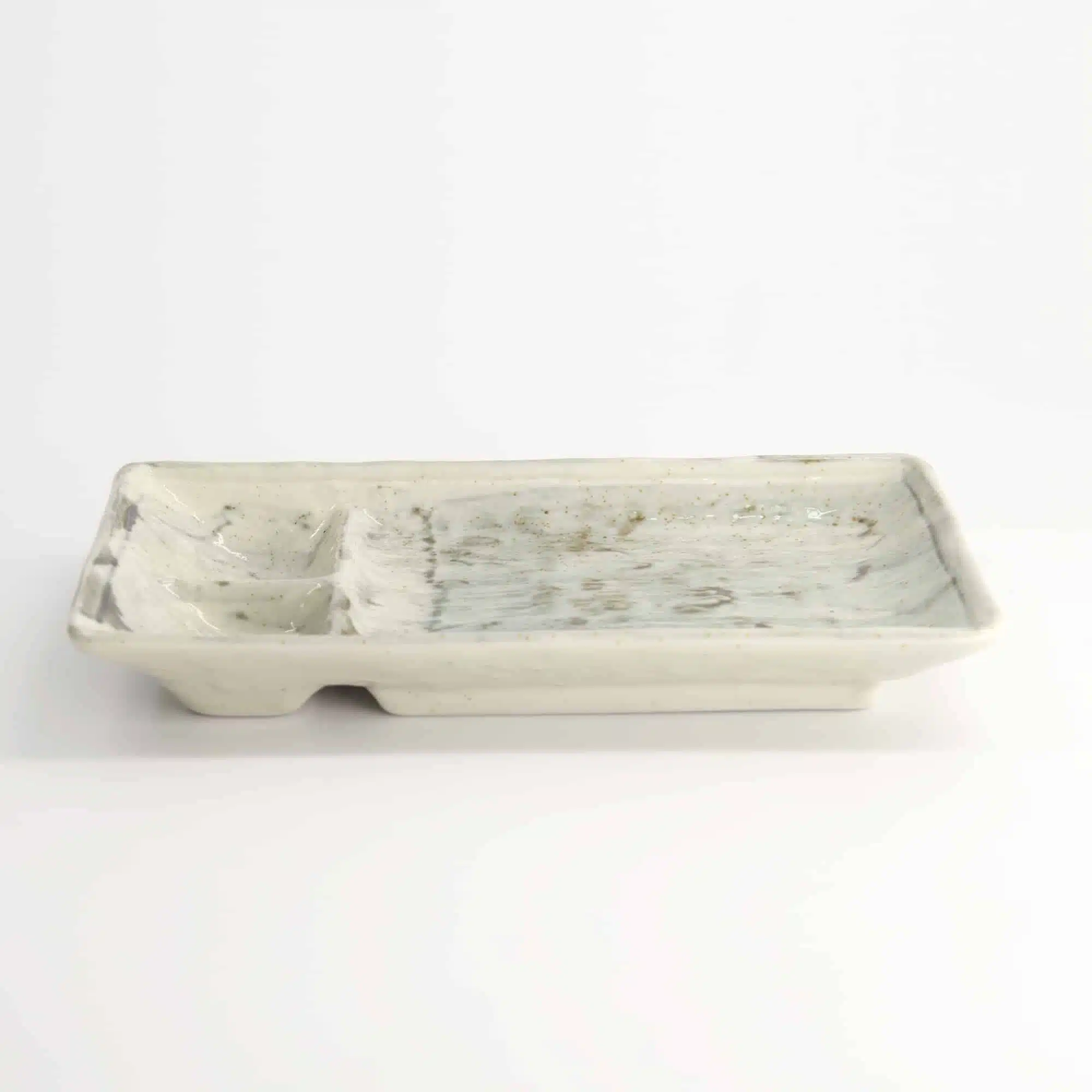 Tokyo Design Studio - Verdeelde Plaat - Lichtblauw/Wit - 21x13x2,5cm