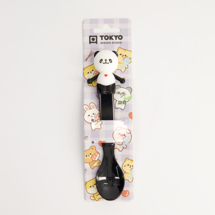Kinderlepel Panda - Zwart - 16,5 cm